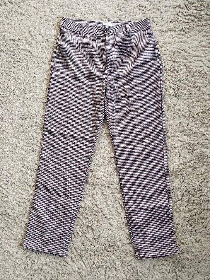 Kareli Kadın Pantolon - Görsel 3