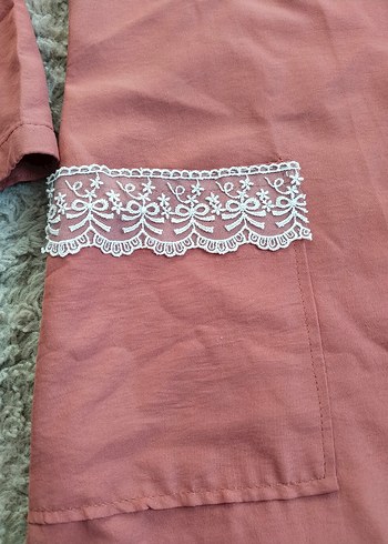 Somon Rengi Uzun Kollu Tunik - Görsel 2