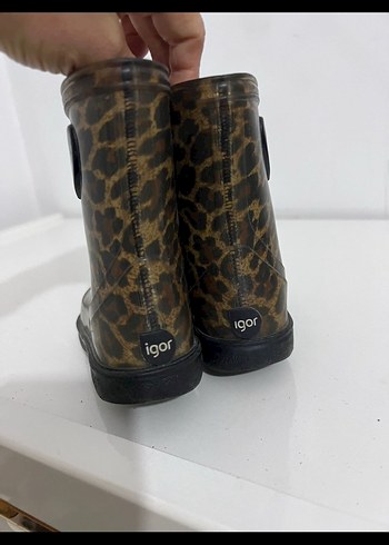 Igor Kız Çocuk Leopar Desenli Kürklü Bot