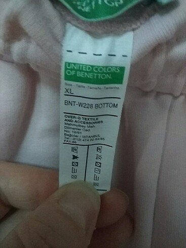 xl Beden pembe Renk Orijinal Benetton şort 