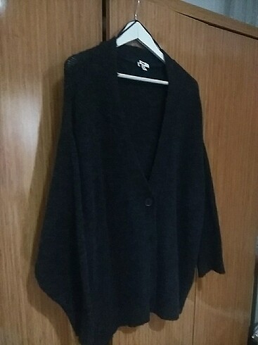 xl Beden gri Renk Mavi jeans hırka 
