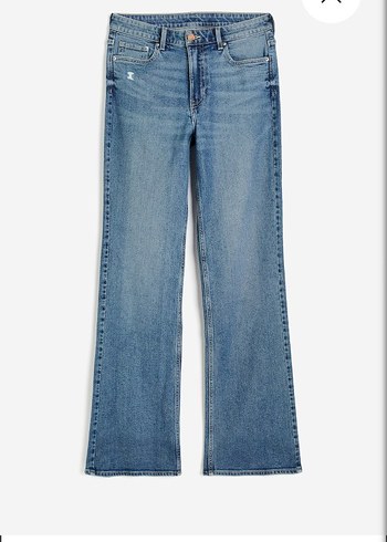 H&M Kadın Mavi Bootcut Yüksek Bel Kot Pantolon