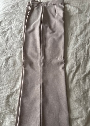 Bej Kadın Uzun Kemerli Blazer Takım  Ceket - Görsel 6