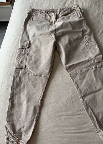 Bej Kargo Erkek Keten Rahat Pantolon - Görsel 2