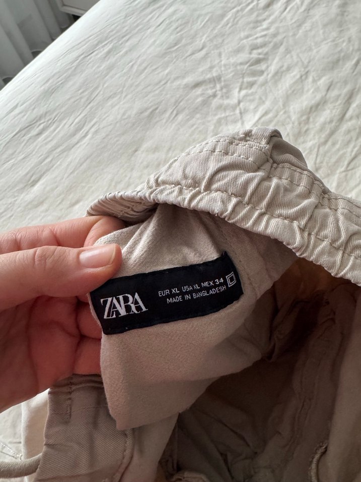 Bej Kargo Erkek Keten Rahat Pantolon - Görsel 3