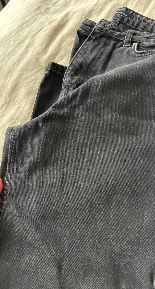 Gri Kadın Midi Boy Denim Pantolon - Görsel 3