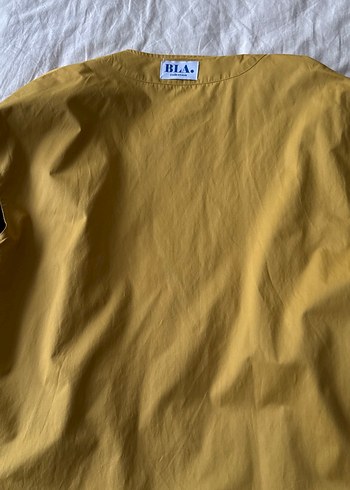 BLAH Kadın Sarı Keten Düğmeli Kolsuz Yelek - Görsel 3