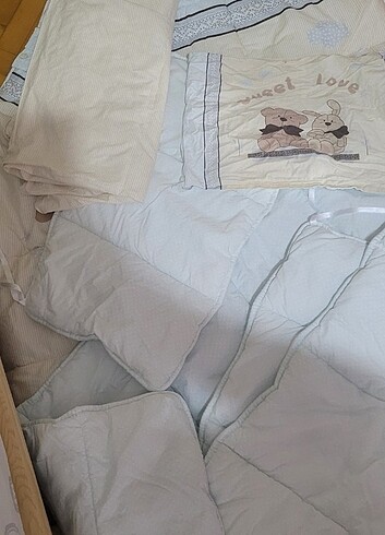 Ozdilek erkek  bebek karyola uyku seti - Görsel 7