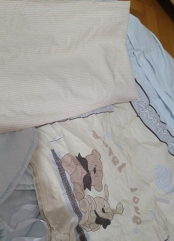 Ozdilek erkek  bebek karyola uyku seti - Görsel 9