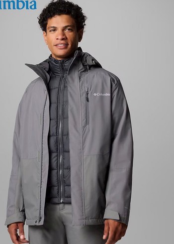 Columbia snow glide etiketli erkek Mont - Görsel 2