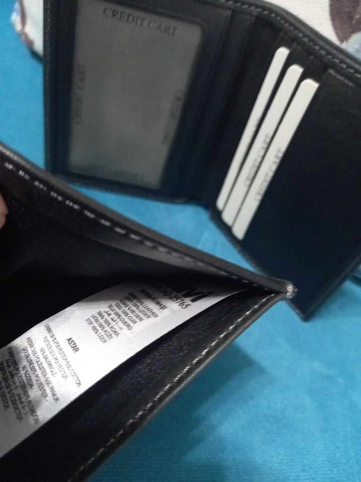 mavi jeans hakiki deri cuzdan - Görsel 4