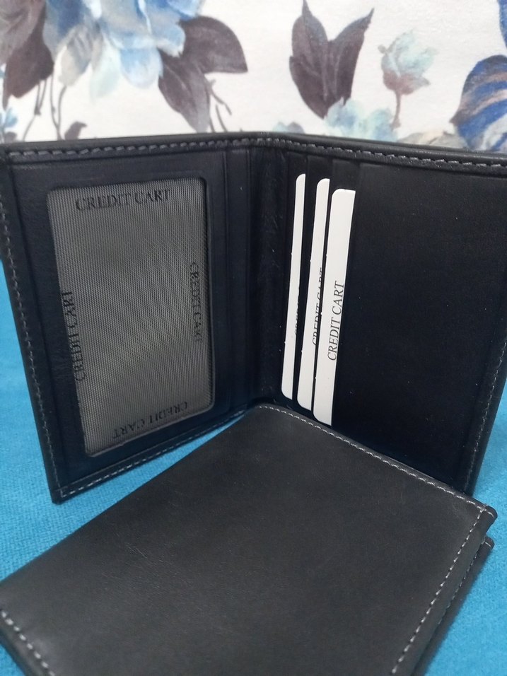 mavi jeans hakiki deri cuzdan - Görsel 5