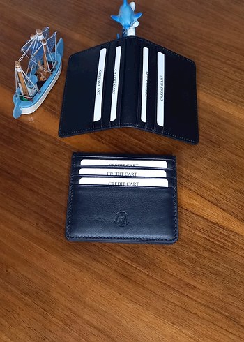 mavi jeans hakiki deri cuzdan - Görsel 3