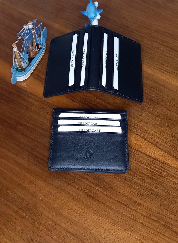 mavi jeans hakiki deri cuzdan - Görsel 3