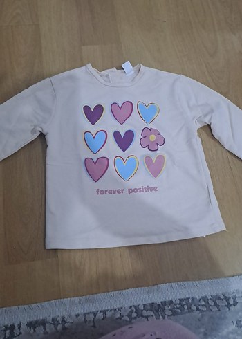 Kız Çocuk Baskılı Uzun Kollu Tişört - Görsel 2