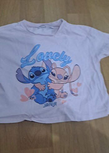 Kız Çocuk Beyaz Dantel Detaylı Baskılı Tişört - Görsel 2