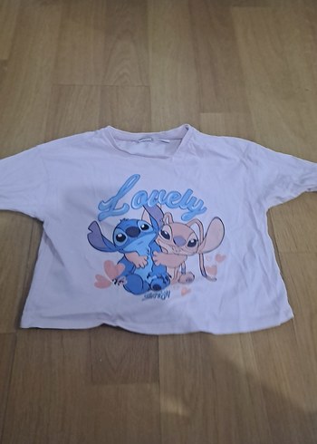 Kız Çocuk Beyaz Dantel Detaylı Baskılı Tişört - Görsel 4