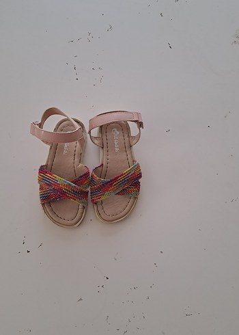 Kız Çocuk Bohem Çok Renkli Bantlı Sandalet