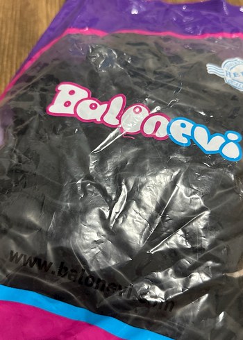 Beden 12 Baskı Balonu Siyah 100lü