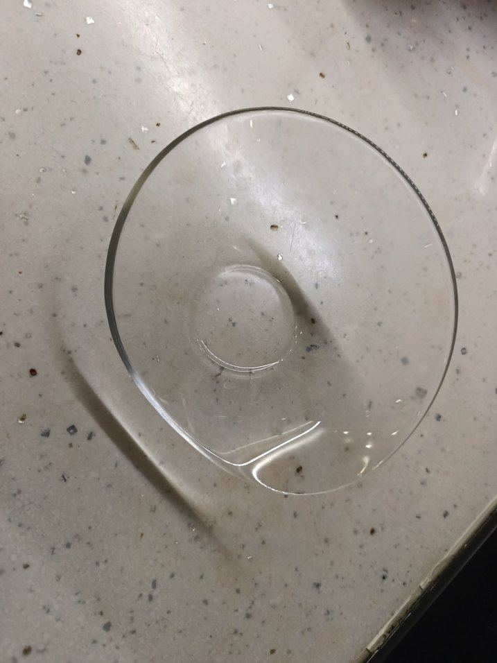 Şeffaf asimetrik Cam kase 12 adet - Görsel 2