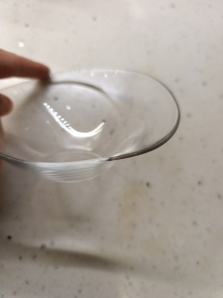 Şeffaf asimetrik Cam kase 12 adet - Görsel 3