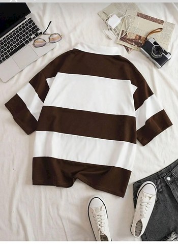 Diğer Unisex polo yaka fermuarli t shirt