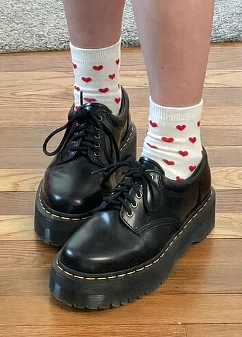 dr martens oxford loafer kalın taban ayakkabı lolita coquette vi