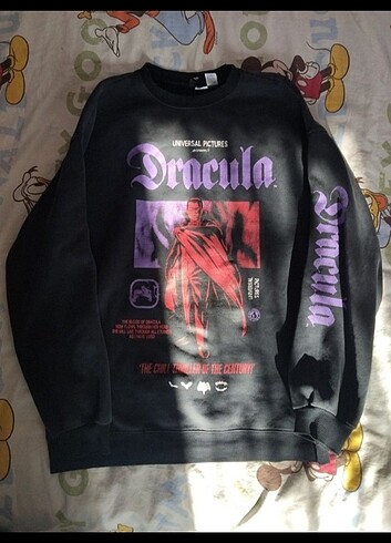 h&m dracula monster sweatshirt vampire
