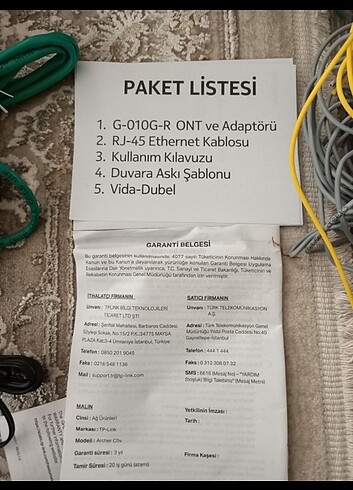  Beden Renk Türk Telekom fiber modem gpon