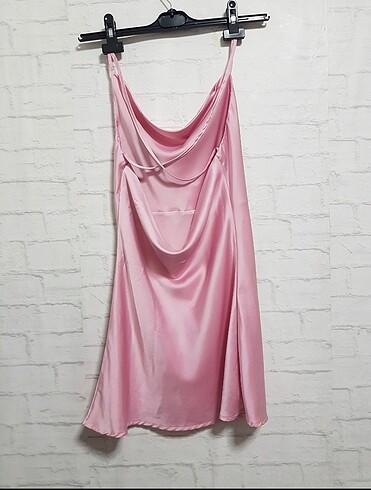 xs Beden Mini saten elbise
