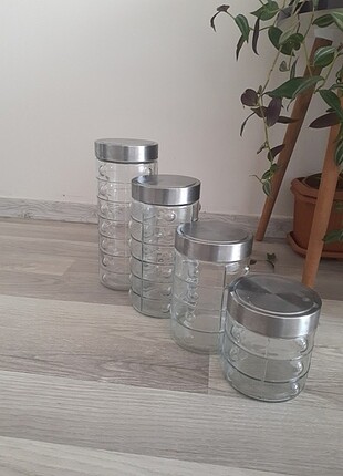Beden beyaz Renk 4 lü cay seker tuz kahve baharatligi