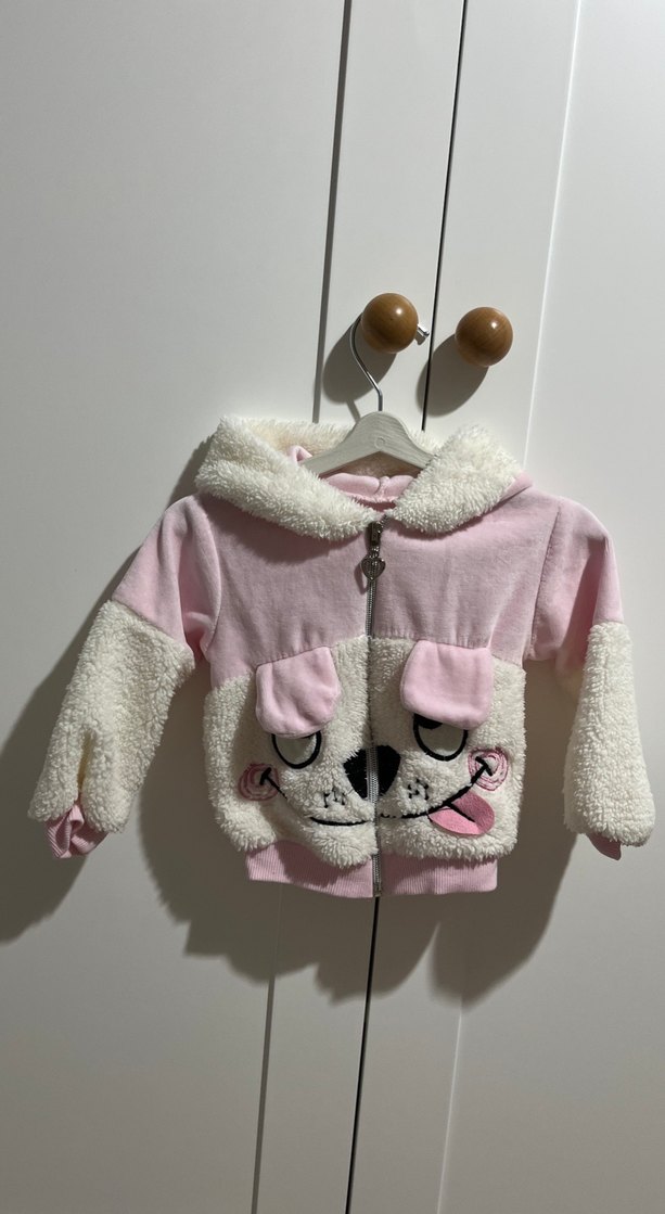 Kız Bebek Kürklü Takım 3-6 ay - Görsel 2