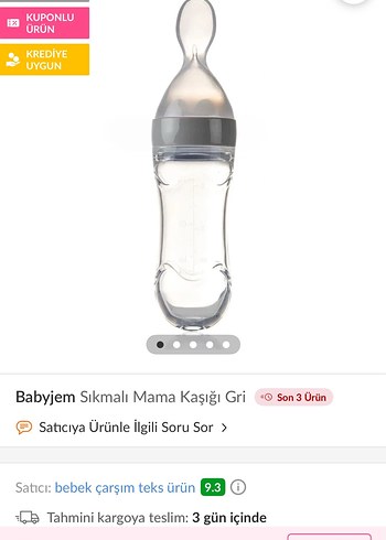 BabyJem sıkmalı mama kaşığı - Görsel 3