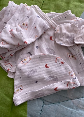 Bebek Hastane Kıyafeti Beyaz - Görsel 4