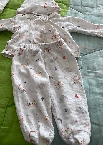 Bebek Hastane Kıyafeti Beyaz - Görsel 3