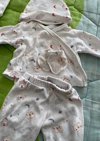 Bebek Hastane Kıyafeti Beyaz - Görsel 2