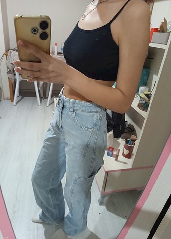 defacto buz mavisi kargo cepli jean