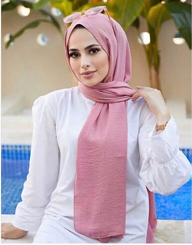 Pembe caz şal