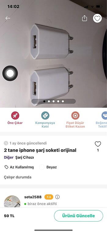 İphone orijinal şarj soketi