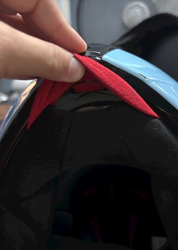 Mavi güneş vizörlü Motosiklet kaskı s beden - Görsel 8