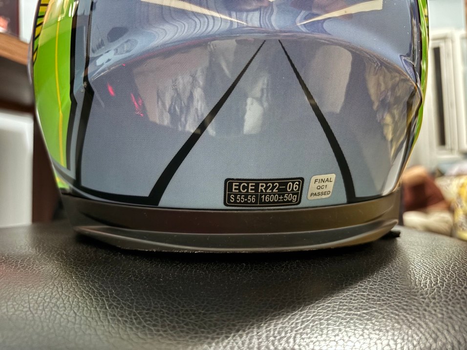 Mavi güneş vizörlü Motosiklet kaskı s beden - Görsel 5