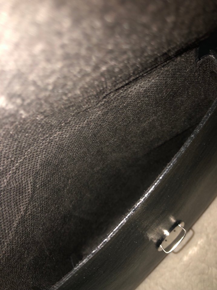 Tokalı Siyah Deri Kadın Çanta - Görsel 3