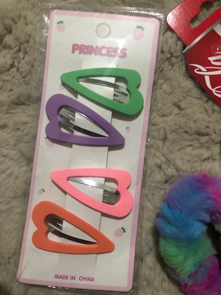 Pastel Renkli Tie-Dye Elastik Saç Bantları ve Klipsler - Görsel 4