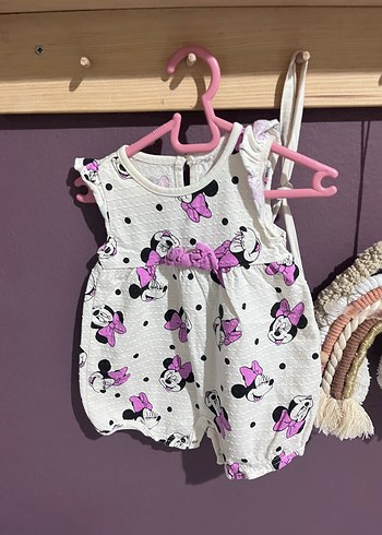 Renkli Baskılı Örgü Bebek Kız Tulum