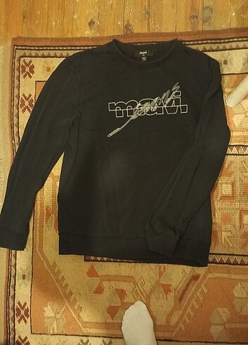 Mavi siyah sweatshirt 