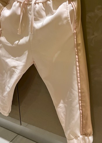 Zara Kızlar için Loose Fit Beyaz Street Wear Pantolon 2-3 yaş - Görsel 2