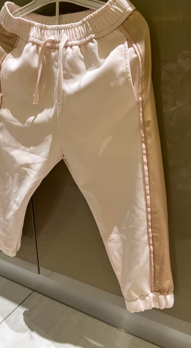 Zara Kızlar için Loose Fit Beyaz Street Wear Pantolon 2-3 yaş - Görsel 2