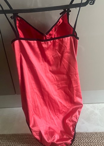 Dantelli Kırmızı Straplez Büstiyer - Görsel 7