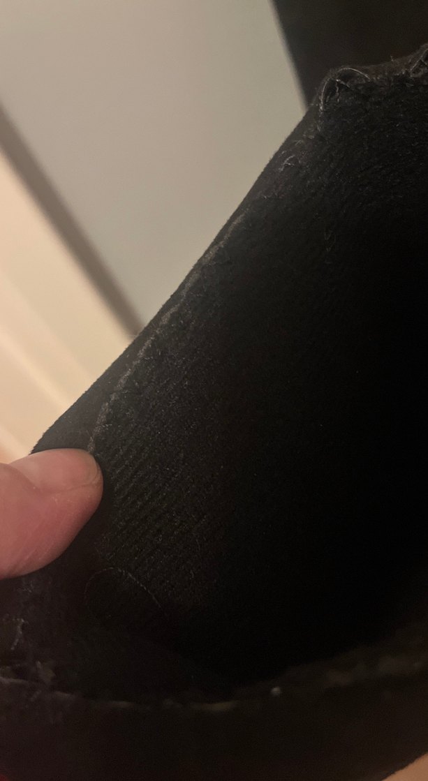 Siyah Süet Kadın Diz Boyu Topuklu Çizme - Görsel 4