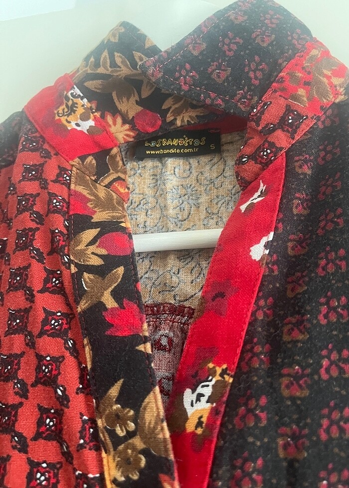 Bohem etnik  midi elbise - Görsel 4